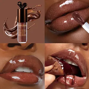Revive Your Lips with This Chocolate-Flavored Lip Gloss That Hydrates And Enhances Volume, Featuring a Delicate Shimmer Ideal Romantic Evenings, Celebrations, And Halloween Presents.