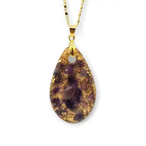 Fashion pendan  EMF Radiation Shield Pendant Orgone Technology by Solyorgon woman