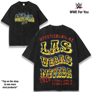 WrestleMania 42 Best in the World Era Showcasing Careers Forged Through Rivalries Triumphs and Defining Matches Where Superstars Cement Their Legacy and Rise to Immortality on WWE’s Grandest Stage 230gsm Premium Cotton Streetwear graphic tee