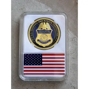 U.S CUSTOMS AND BORDER PROTECTION Challenge Coin with case.
