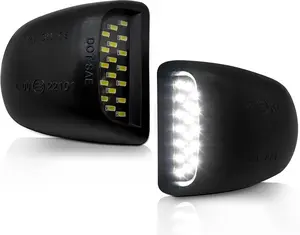 Full LED License Plate Light Assembly, Plug & Play Tag Lamp Replacement for Silverado, Sierra, Tahoe, Suburban, Yukon & Escalade