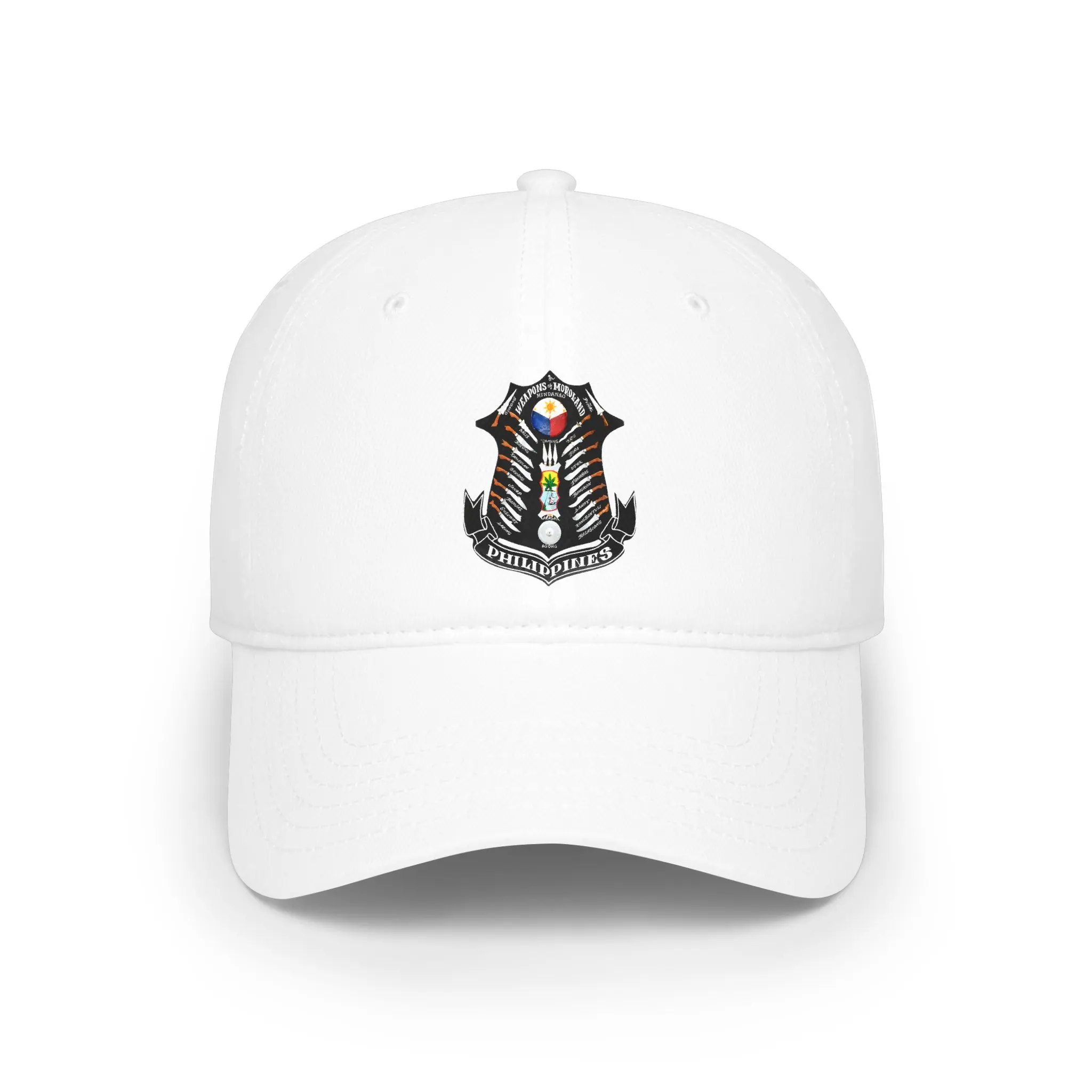 Low Profile Baseball Cap with Weapons of Moroland Plaque