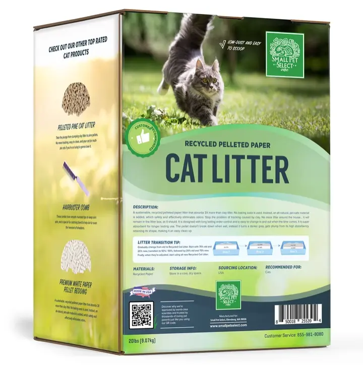 Small Pet Select-Recycled Pelleted Paper Cat Litter, 20lb