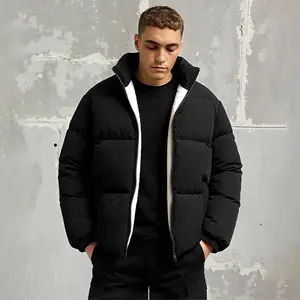 Men's Winter Fashion Trendy Cotton Jacket with Fleece Lining Thickened Warm Cotton Coat