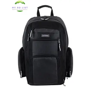 Recycled Expandable Raptor Backpack, Black Chambray