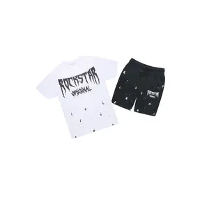 Twinkle White/Black T-Shirt/Short Set