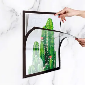 Yitape Diamond Painting Frame Magnetic Self-Adhesive Wall Sticker 12x16 Inches Matte Finish Room Window Display Decorative Accessories