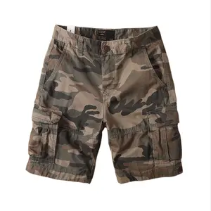 2026 Summer New American Retro Camouflage Outdoor Men’s Cargo Shorts, Knee-Length Washed Distressed Casual Men’s Shorts, Multi-Pocket Trendy Versatile Casual Men’s Shorts, #SummerWins, #Father’sDayGift