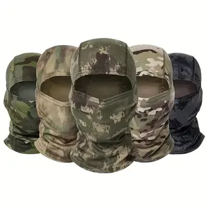 Camouflage Tactical Balaclava for Men Women Windproof Dustproof Breathable Full Face Hood UV Protection for Cycling Hiking Outdoor Sports Outdoor Sports Mask