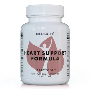 For Long Life Heart Tool Epigenetic Nutraceutical for Heart & Cardiovascular Supplement with Hawthorn Red Clover & Medicinal Mushrooms