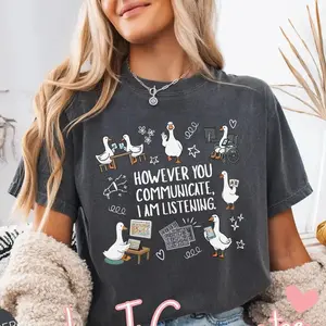 However You Communicate I Am Listening T-Shirt Comfort Colors, Autism Awareness Shirt, Inclusive Communication Tee, Speech Therapy AAC Support Shirt