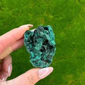 Velvet Malachite | Fibrous Malachite | Raw Malachite from Congo