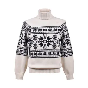 BRUNELLO CUCINELLI MEN'S PANAMA NAVY CASHMERE TURTLENECK SWEATER