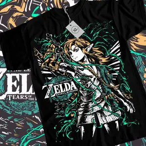 The Legend of T-shirt Link To The Past Graphic Print Black Shirt All Size GKI