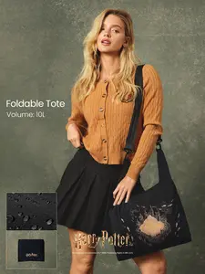 GLOWMODE X Harry Potter Water-Repellent Storage Interior Compartment Detachable Strap Color-Changing Portable Tote Bag Gym Travel Daily Casual