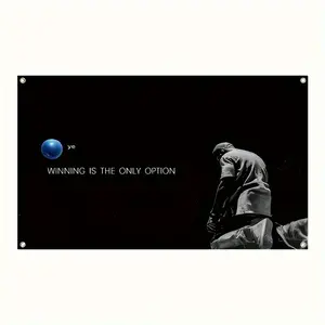 Rapper Tweet Flags Winning Is The Only Option 3x5fts 2x3fts Living Room Home Decoration Starry Sky Pattern Boho Shabby Chic Cotton Tapestry Wall Hanging