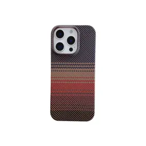 Base Mose Luxury Carbon Fiber Texture Ultra-Thin Magnetic Matte Phone Case for iPhone 17 Pro Max 16 15 14 13 12 Pro, Skin-Friendly Design