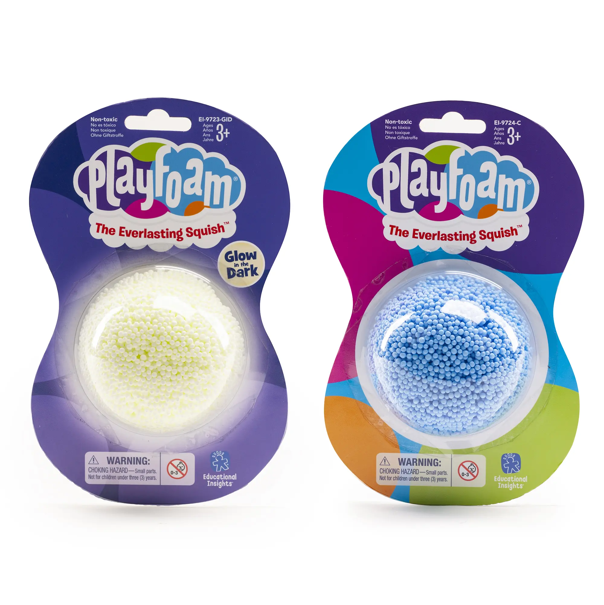 Educational Insights Playfoam Classic & Glow in the Dark Jumbo Pod Set of 12, Sensory Fidget Toy for Kids, Non-Toxic Creative Play, Ages 3+