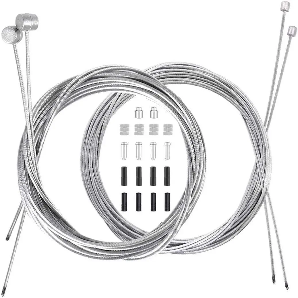 Bike Brake Cable Shifter Cable, Bicycle Gear Cable Wire for Mountain Bike, Bike Brake Wire Set for Universal Bike, Including 18 Complete Inner Replacement Set