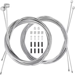 Bike Brake Cable Shifter Cable, Bicycle Gear Cable Wire for Mountain Bike, Bike Brake Wire Set for Universal Bike, Including 18 Complete Inner Replacement Set