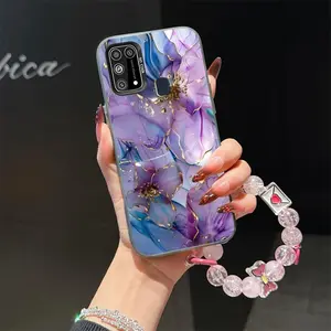For Samsung Galaxy M21S flower suit bracelet phone Case For Samsung Galaxy M21S with TPU Shock proof design perfect for popular