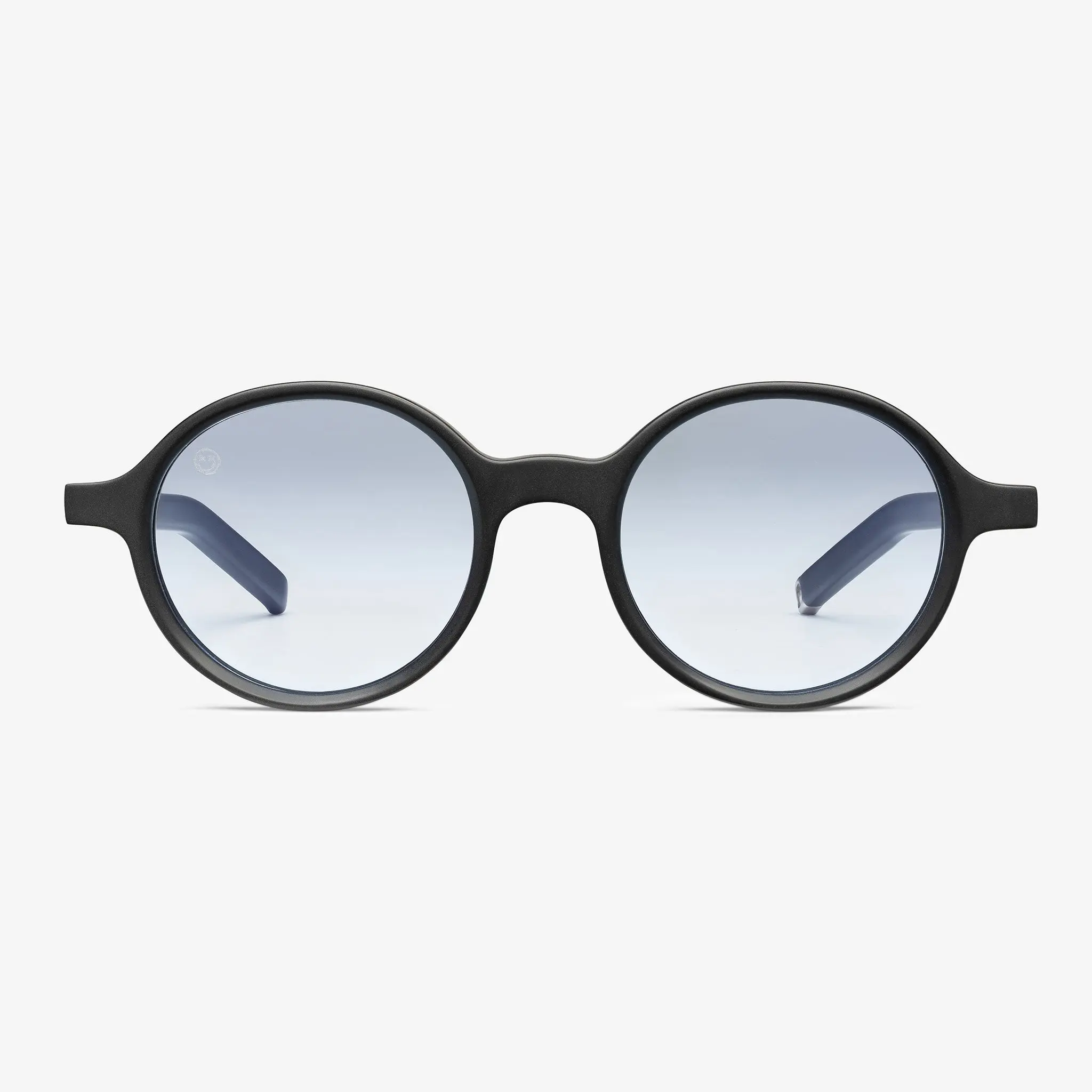 CUE Acetate Round Sunglasses with Softened Silhouette Effortless Style 46mm Lens 42mm Height 19mm Bridge 145mm Temple Length for Subtle Impact