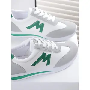 Women's Comfortable Lace-Up Sports Shoes, Lightweight Multi-Color Casual Sneakers, Anti-Slip Rubber Sole, Classic Style for Daily Wear, Lightweight Athletic Sneakers, Lifestyle Sneakers1123