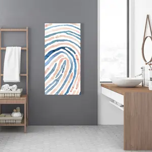 360 Stand Artistic Fingerprint Wall Decoration Poster, 24x48 in Home Decor Artwork - Ideal Gift for Home Supplies, Room Decor