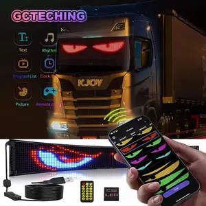 5V USB LED Devil's Eye Car Sign Animation Programmable for Car Shop LED Matrix Pixel Panel Light App Control Scrolling