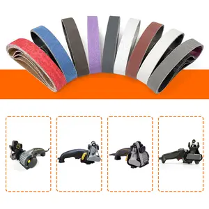 45 Pcs 19x305mm 3/4inch x 12inch Sanding Belts Set, 5 Each of 80 120 240 400 600 800 1000 3000 5000 Grits, Replacement Belts for Air/Electirc Belt Sander, for Woodworking, Plastics, Fiberglass and Metal Polishing