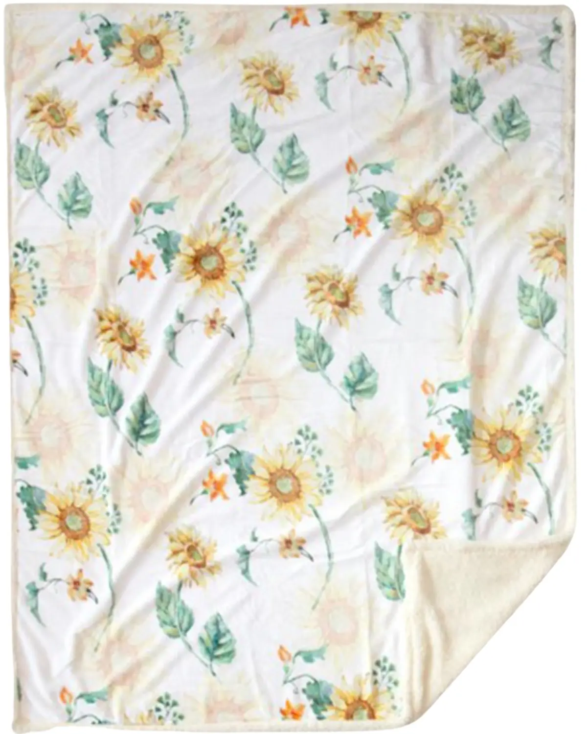 Carstens Home Unisex Sunflower Plush Throw Blanket - Jp923