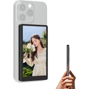 Phone Vlog Selfie Monitor Screen, 4" Wireless Magnetic Selfie Screen for iPhone Android 4K 60FPS Back Camera Monitor for Vlog Live Stream TikTok, WiFi Uninterrupted