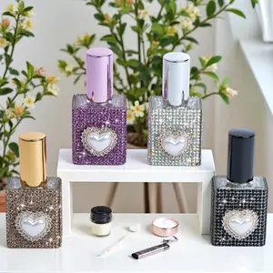 10ML Refillable Perfume Bottle, Heart Design Glass Spray, Leak-Proof, Portable, DIY Fragrance Storage, Luxury Fashion, Travel Friendly, Gift for Women