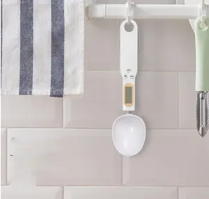 Digital Kitchen Spoon Scale – Food & Baking Precision, 0.1g Increments, 500g Capacity, White, Portable, Easy Clean, Automatic Shutdown, Ideal for Cooking & Baking