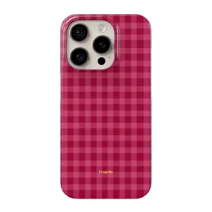 POMEGRANATE iPhone Case, Cute Fruit Aesthetic Phone Cover, Protective Shockproof Case for iPhone, Trendy Red Cherry Style Gift