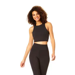 Anne Cole Active - Women's High Neck Crop Top