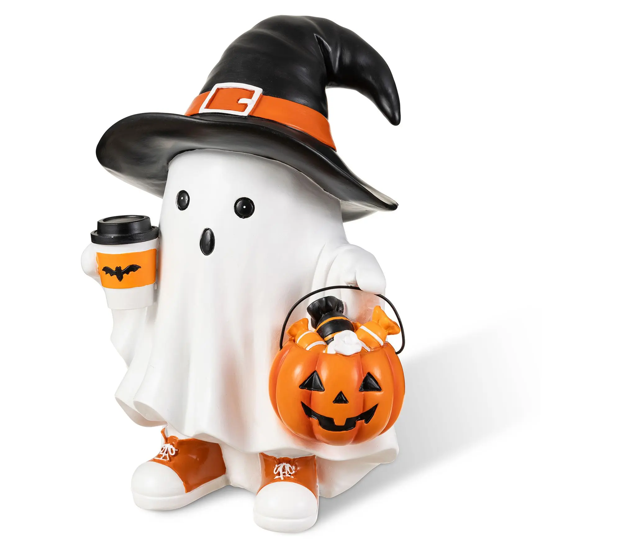 Glitzhome 11.50"H Halloween Resin Witch Ghost Table Decor