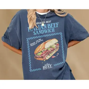 The Bear TV Show Graphic T-Shirt  Retro Jeremy Allen White Tee  Vintage The Original Beef of Chicagoland Restaurant Merch Memorabilia