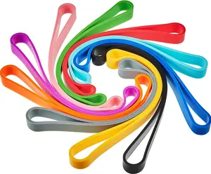 Outus 10 Pieces Large Silicone Rubber Bands 7 Inch Elastic Wrapping Extra Large Rubber Bands for Notebook Office Outdoor Gear Gifts Packing Christmas(Rainbow,Standard Resilience) Outus-Rubber Bands-004
