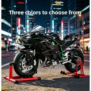 The Kawasaki H2R motorcycle model can be ignited and started. It is an alloy imitation of a real motorcycle, featuring a hand-painted figure of a boy. It is a collectible item suitable for enthusiasts and an ideal gift.