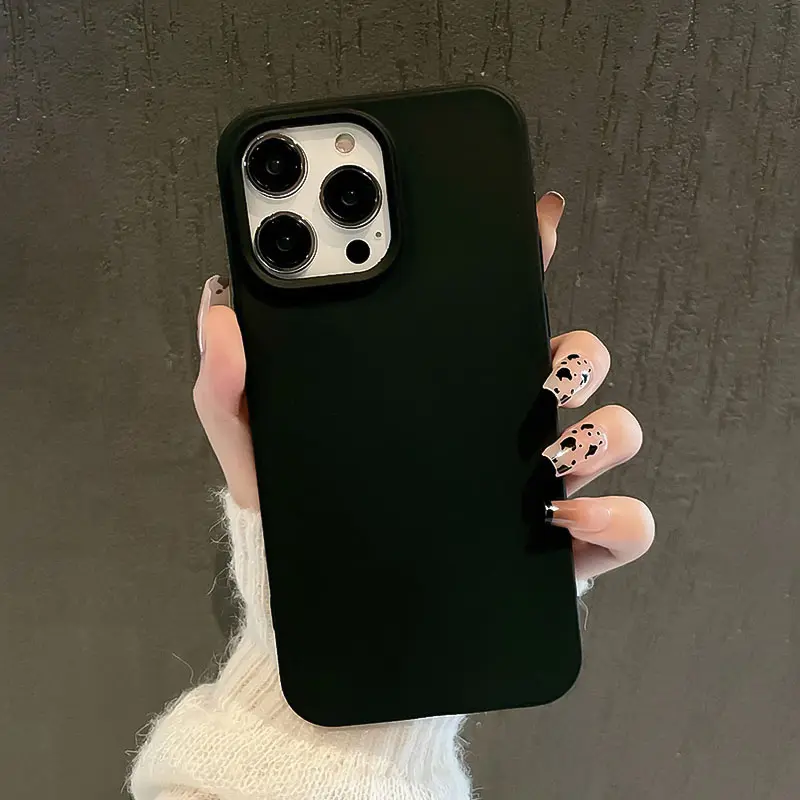 Apple Simple Color Protective Case, Anti-Drop Creative Phone Case Tpu Shockproof Cover for iPhone 15 15 Plus 15 Pro 15 Pro Max 11-17