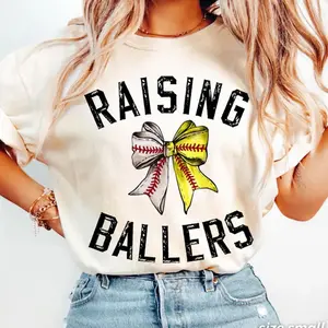 Comfort Colors Baseball Softball Mom Shirt, Raising Ballers Shirt, Baseball Season Tee, Softball Mom TShirt, Game Day Shirt, Baseball Lover
