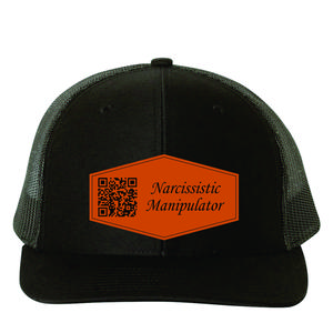 Narcissistic Manipulator QR Code Hat for Men and Women unique headwear adjustable snapback Richardson Hat