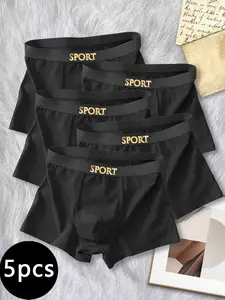 Men's Comfortable Underwear Set, Soft Breathable Material, Daily Wear & Active Lifestyle, Sport, Durable Design, 5 Piece Pack