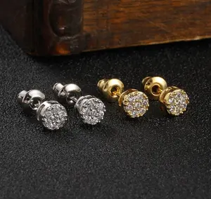 Gold/Silver Plated Exquisite Hoop Earrings for Women Men, with Sparkling Cubic Zirconia and Eye-Catching, Ideal for Any Occasion