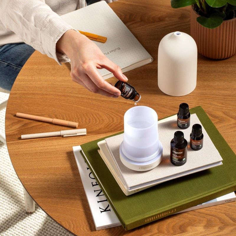 Organic Aromatherapy Set (Top 12) - Lavender & Lemon Essential Oil Solution - Healthcare Wellness Treatment Fitness Healthy