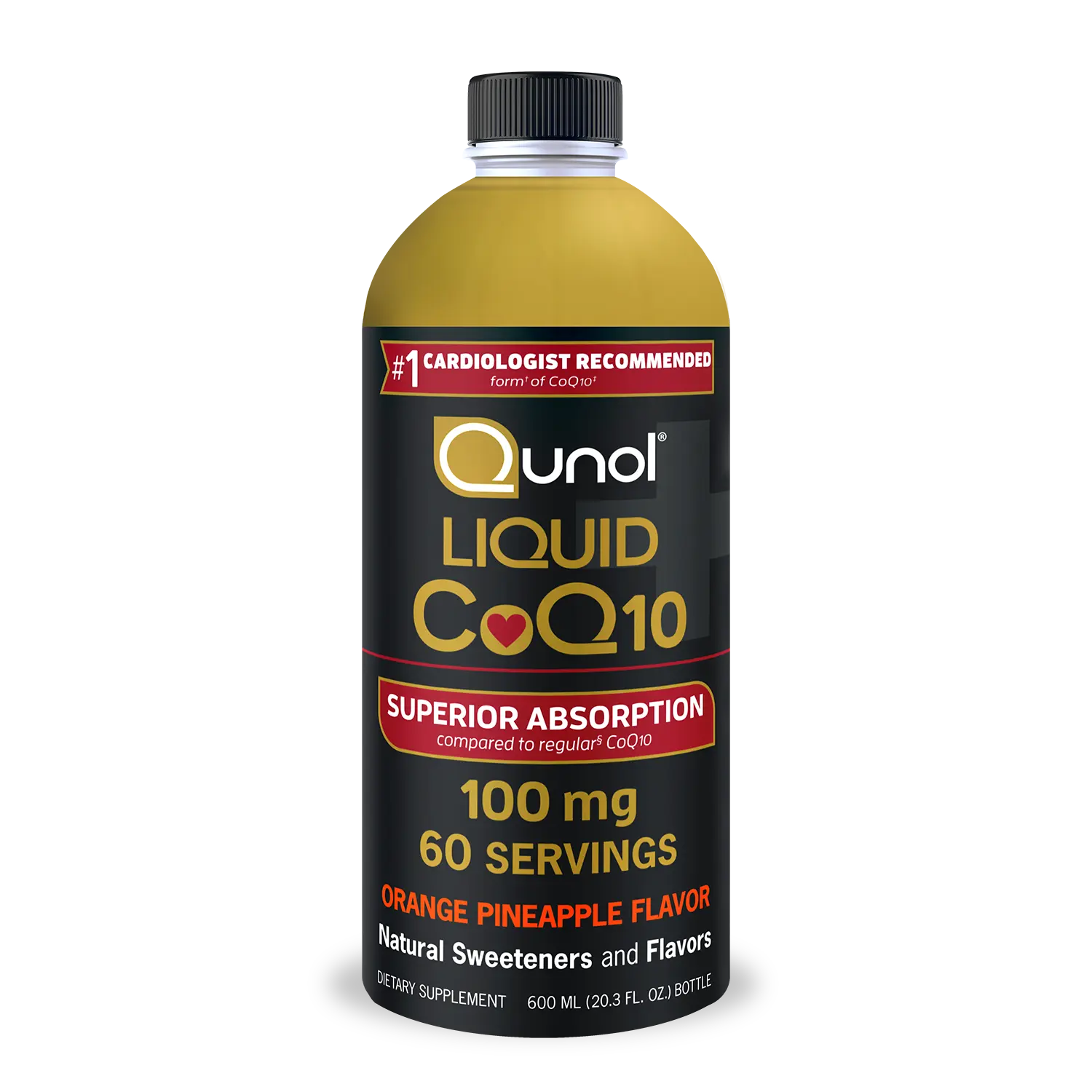 Qunol CoQ10 Liquid Supplement 100mg, Superior Absorption, Antioxidant for Heart Health, 60 Servings