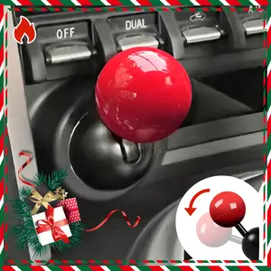 |push Start Button Cover  Metal Car Joystick Push To Starter Engine Stop Ignition Cool Accessories Interior Decorations Red