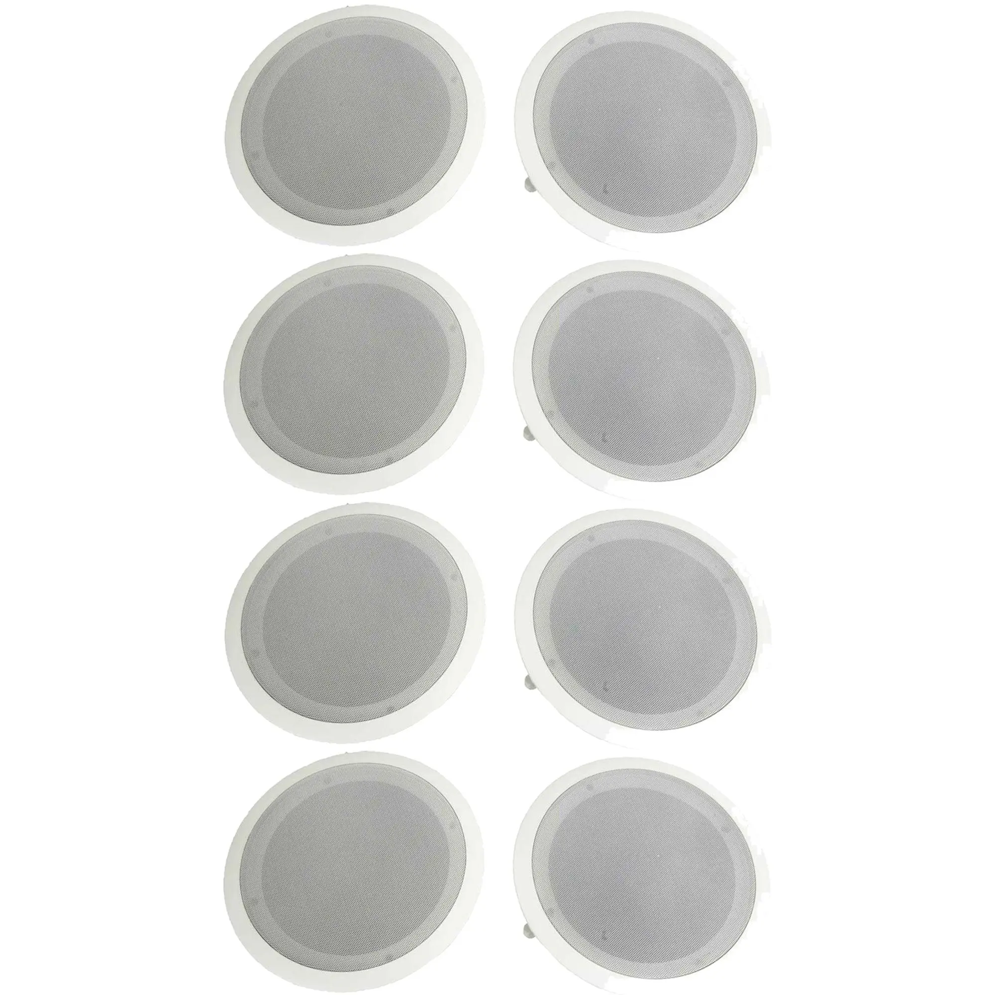 Pyle PDIC Series 8" 250W Round Flush Mount Wall and Ceiling Speakers, (8 Pack) Pyle PDIC Series 8" 250W Round Flush Mount Wall and Ceiling Speakers, (8 Pack)