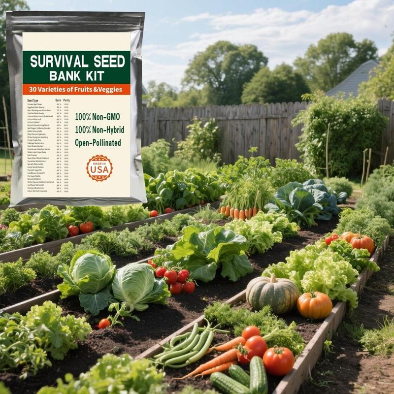 30 Veggie Varieties, 30,000 Seeds – Non-GMO Assortment Including Leafy Greens, Root Crops, Peppers & More – Great for Gardening Beginners